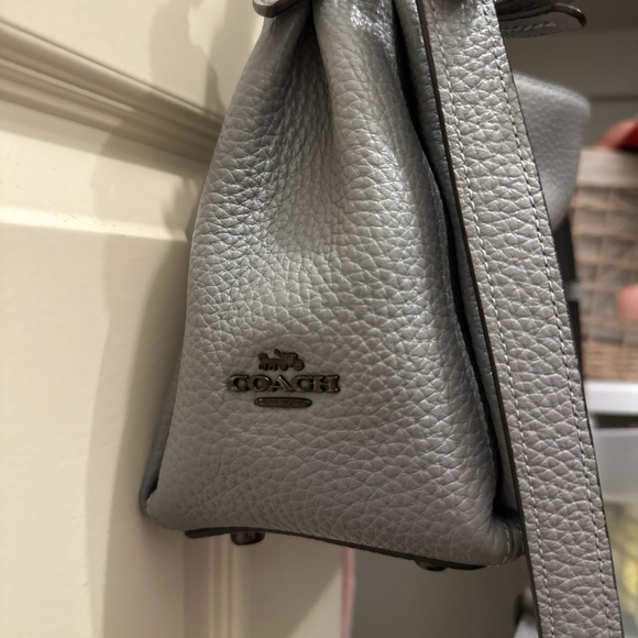 Coach Gray Leather Shoulder Bag - Picture 2 of 6